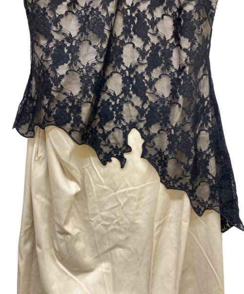 JOSE MOON（ジョゼムーン）JOSE MOON (ジョゼムーン) LACE DOCKING DRESS ベージュ サイズ:38の古着・服飾アイテム