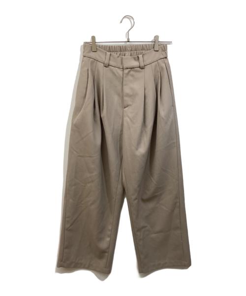 ALVNG AR ANTS（アリヴィングアーアンツ）ALVNG AR ANTS (アリヴィングアーアンツ) タックパンツ ベージュ サイズ:SIZE Sの古着・服飾アイテム