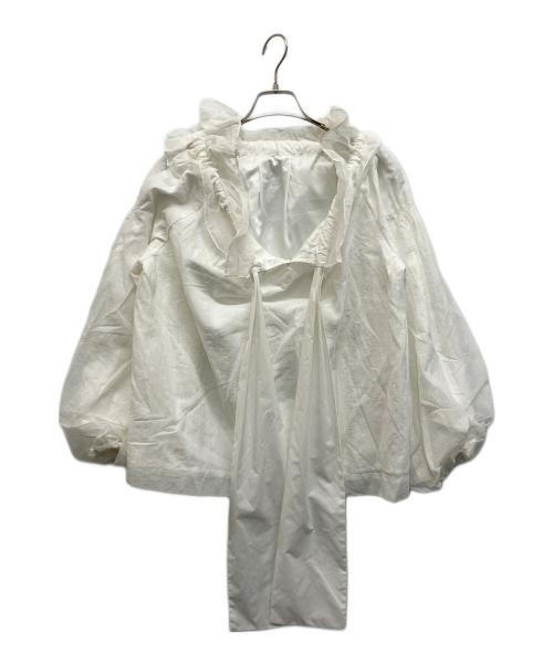 CELFORD（セルフォード）CELFORD (セルフォード) スモックメッシュブラウス ホワイト サイズ:Freeの古着・服飾アイテム