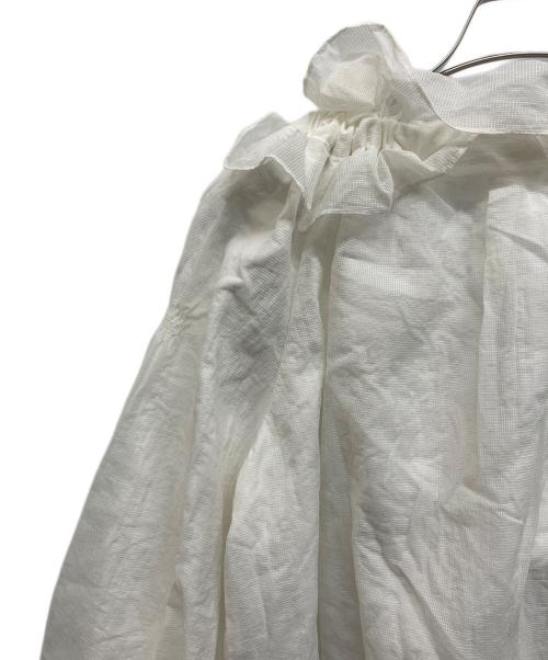 CELFORD（セルフォード）CELFORD (セルフォード) スモックメッシュブラウス ホワイト サイズ:Freeの古着・服飾アイテム