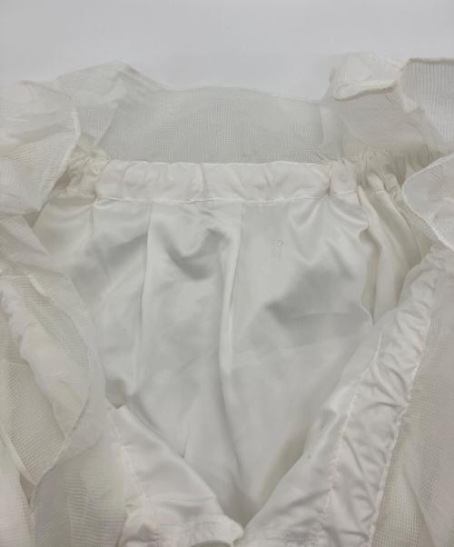 CELFORD（セルフォード）CELFORD (セルフォード) スモックメッシュブラウス ホワイト サイズ:Freeの古着・服飾アイテム