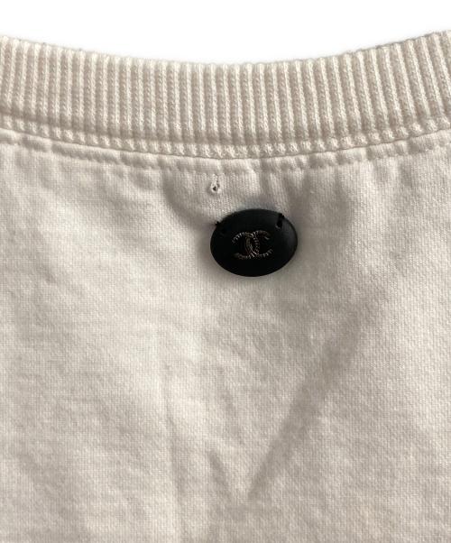 CHANEL（シャネル）CHANEL (シャネル) GABRIELLE CHANEL ロゴスウェット ホワイト サイズ:34の古着・服飾アイテム
