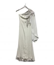 TADASHI SHOJI（タダシ ショージ）の古着「TADASHI SHOJI スパンコールワンピース」｜ホワイト