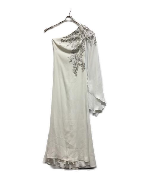 TADASHI SHOJI（タダシ ショージ）TADASHI SHOJI (タダシ ショージ) TADASHI SHOJI スパンコールワンピース ホワイト サイズ:2の古着・服飾アイテム