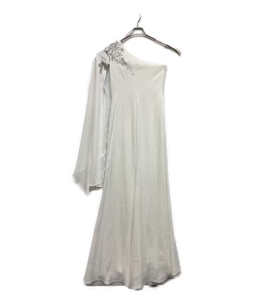 TADASHI SHOJI（タダシ ショージ）TADASHI SHOJI (タダシ ショージ) TADASHI SHOJI スパンコールワンピース ホワイト サイズ:2の古着・服飾アイテム