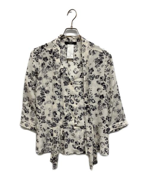 WEEKEND Max Mara（ウィークエンド マックスマーラ）Weekend Max Mara (ウィークエンド マックスマーラ) シルクボウタイブラウス ベージュ サイズ:Mの古着・服飾アイテム