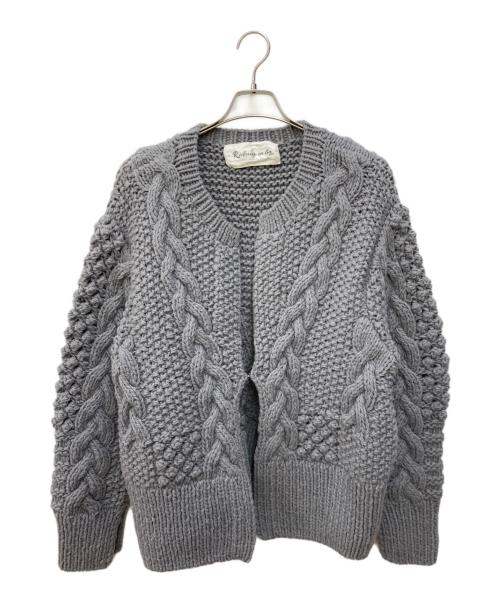 rideaux en lin（リドアンラン）Rideaux en lin (リドアンラン) ニットカーディガン グレー サイズ:FREEの古着・服飾アイテム