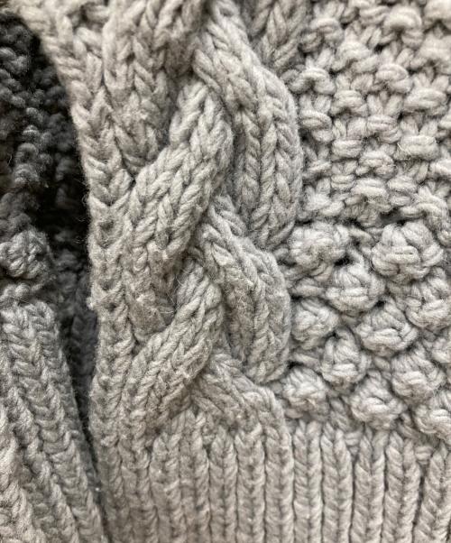 rideaux en lin（リドアンラン）Rideaux en lin (リドアンラン) ニットカーディガン グレー サイズ:FREEの古着・服飾アイテム