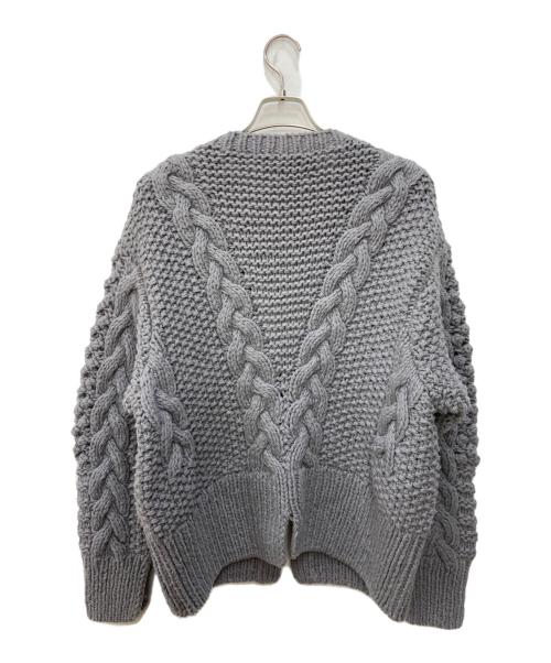 rideaux en lin（リドアンラン）Rideaux en lin (リドアンラン) ニットカーディガン グレー サイズ:FREEの古着・服飾アイテム