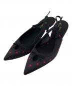 DOLCE & GABBANAドルチェ＆ガッバーナ）の古着「バックストラップパンプス」｜ブラック