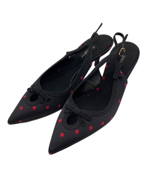DOLCE & GABBANA（ドルチェ＆ガッバーナ）DOLCE & GABBANA (ドルチェ＆ガッバーナ) バックストラップパンプス ブラック サイズ:36の古着・服飾アイテム