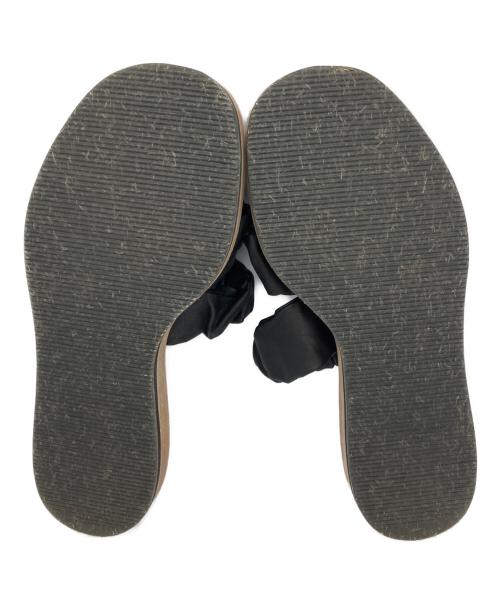 LAURENCE（ロランス）LAURENCE (ロランス) SHIRRING THONG SANDAL ブラック サイズ:36の古着・服飾アイテム