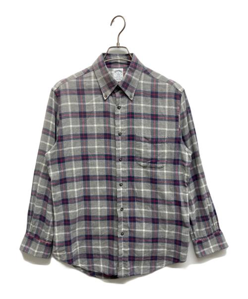 BROOKS BROTHERS（ブルックスブラザーズ）BROOKS BROTHERS (ブルックスブラザーズ) チェックシャツ グレー サイズ:Mの古着・服飾アイテム