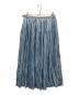 Drawer（ドゥロワー）の古着「ランダムプリーツスカート」｜スカイブルー