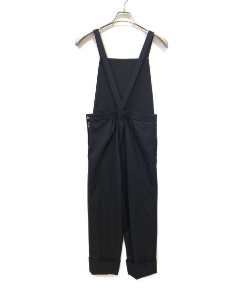DRAWER（ドゥロワー）Drawer (ドゥロワー) ウールツイルサロペット ブラック サイズ:36の古着・服飾アイテム