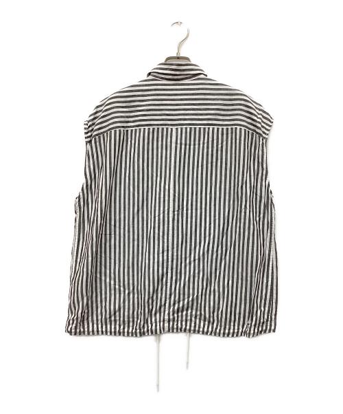 Spick and Span（スピック＆スパン）Spick and Span (スピック＆スパン) リネンブレンドフレンチヘムギャザーシャツ グレー サイズ:Freeの古着・服飾アイテム