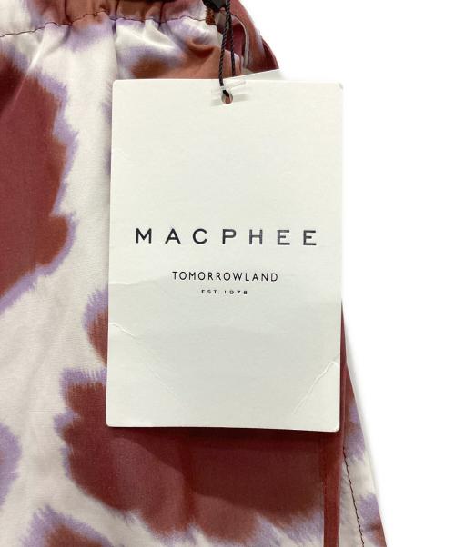 MACPHEE（マカフィー）MACPHEE (マカフィー) フラワーシャドープリント イージーストレートパンツ レッド サイズ:W36の古着・服飾アイテム