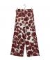 MACPHEE (マカフィー) フラワーシャドープリント イージーストレートパンツ レッド サイズ:W36：5000円