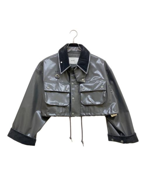 JANE SMITH（ジェーンスミス）JANE SMITH (ジェーンスミス) POLYURETHANE COATING HUNTING BLOUSON/ポリウレタンコーティングハンティングブルゾン グレー サイズ:SIZE 38の古着・服飾アイテム