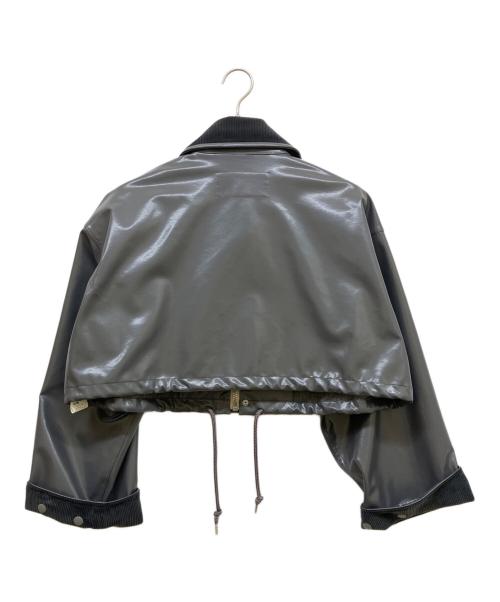 JANE SMITH（ジェーンスミス）JANE SMITH (ジェーンスミス) POLYURETHANE COATING HUNTING BLOUSON/ポリウレタンコーティングハンティングブルゾン グレー サイズ:SIZE 38の古着・服飾アイテム