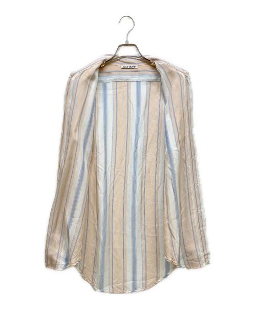 Acne studios（アクネ ストゥディオズ）Acne studios (アクネ ストゥディオズ) マルチストライプシャツ オレンジ サイズ:34の古着・服飾アイテム