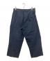 Y's (ワイズ) 80ｓガーメントダイワイドストレートパンツ ネイビー サイズ:表記なし：12000円