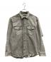 DIESEL（ディーゼル）の古着「D-ROOKE-L ダメージ加工デニムシャツ」｜グレー
