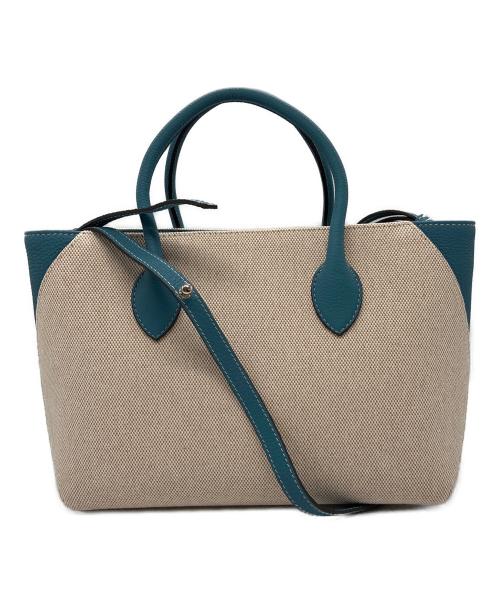 bonaventura（ボナベンチュラ）bonaventura (ボナベンチュラ) Canvas Mia Tote Bag ブルーの古着・服飾アイテム