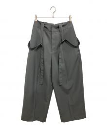LOHEN（ローヘン）の古着「サスペンダーエッグパンツ」｜グレー