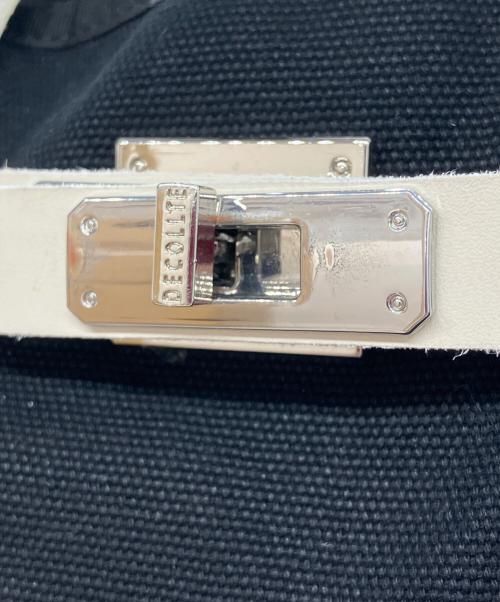 decollte accessory（デコルテ アクセサリー）decollte accessory (デコルテ アクセサリー) canvas BAG ブラックの古着・服飾アイテム