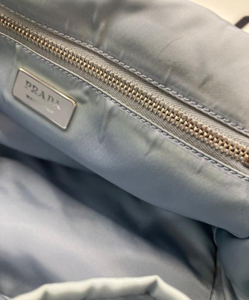 PRADA（プラダ）PRADA (プラダ) エティケット ナイロンショルダーバッグ ネイビーの古着・服飾アイテム