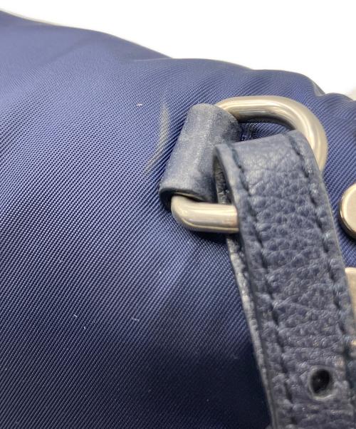 PRADA（プラダ）PRADA (プラダ) エティケット ナイロンショルダーバッグ ネイビーの古着・服飾アイテム