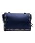 PRADA (プラダ) エティケット ナイロンショルダーバッグ ネイビー：40000円