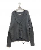 DISCOVEREDディスカバード）の古着「LOOPING KNIT CARDIGAN」｜グレー