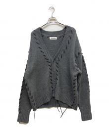 DISCOVERED（ディスカバード）の古着「LOOPING KNIT CARDIGAN」｜グレー