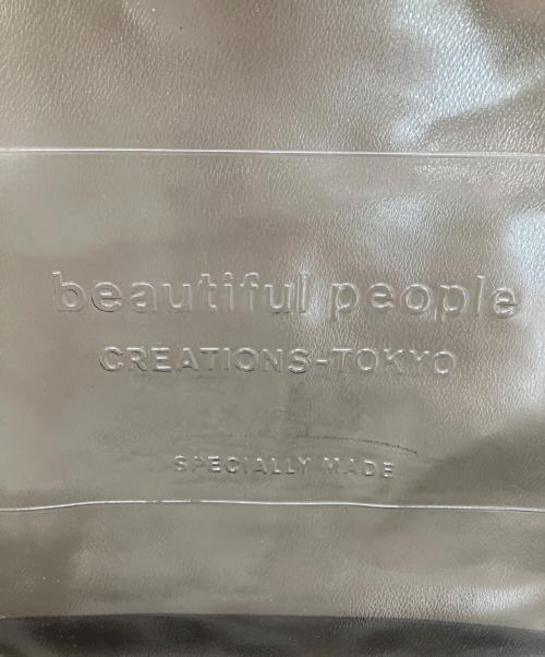 beautiful people（ビューティフルピープル）beautiful people (ビューティフルピープル) PEANUTS (ピーナッツ) クリアエンボスネームトートの古着・服飾アイテム