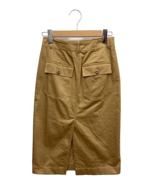 POLO RALPH LAUREN（ポロ・ラルフローレン）POLO RALPH LAUREN (ポロ・ラルフローレン) サイドボタンスカート ブラウン サイズ:SIZE 00の古着・服飾アイテム