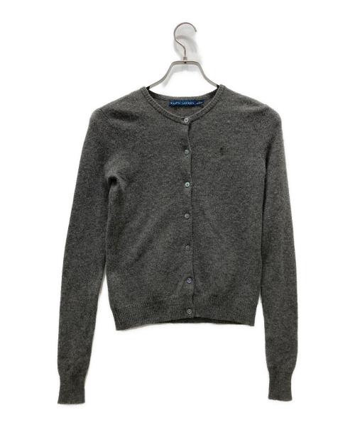 RALPH LAUREN（ラルフローレン）RALPH LAUREN (ラルフローレン) カシミヤ混カーディガン グレー サイズ:XSの古着・服飾アイテム
