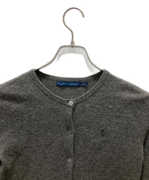 RALPH LAUREN（ラルフローレン）RALPH LAUREN (ラルフローレン) カシミヤ混カーディガン グレー サイズ:XSの古着・服飾アイテム