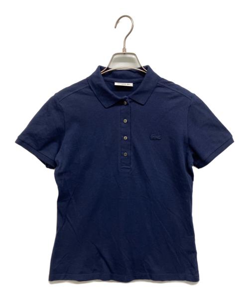 LACOSTE（ラコステ）LACOSTE (ラコステ) ストレッチコットンピケポロシャツ ネイビー サイズ:36の古着・服飾アイテム