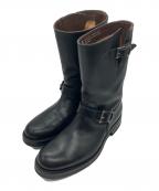foot the coacherフットザコーチャー）の古着「エンジニアブーツ」｜ブラック