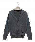 MARGARET HOWELL×JOHN SMEDLEYマーガレットハウエル×ジョンスメドレー）の古着「ウールニットカーディガン」｜ネイビー