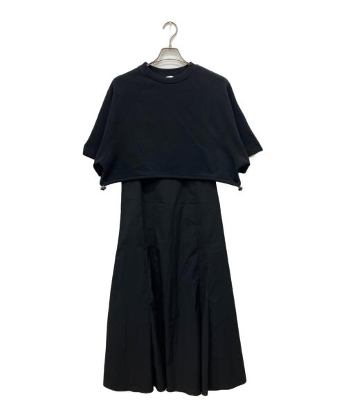 emmi atelier（エミアトリエ）emmi atelier (エミアトリエ) 裏毛TOPSアメスリワンピースSET ブラック サイズ:Sの古着・服飾アイテム