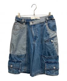 FenG CHen WANG（フェンチェンワン）の古着「デニムカーゴショーツ」｜インディゴ