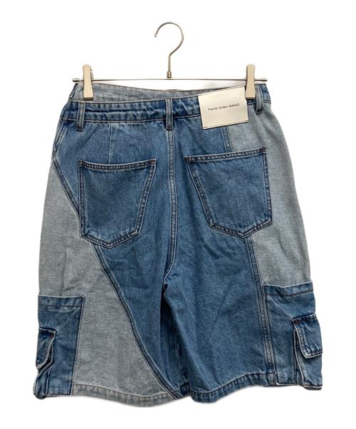 FenG CHen WANG（フェンチェンワン）FENG CHEN WANG (フェンチェンワン) デニムカーゴショーツ インディゴ サイズ:Sの古着・服飾アイテム
