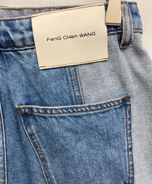 FenG CHen WANG（フェンチェンワン）FENG CHEN WANG (フェンチェンワン) デニムカーゴショーツ インディゴ サイズ:Sの古着・服飾アイテム