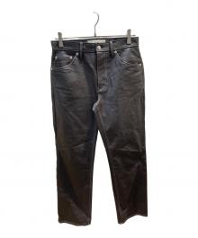 Sefr（セファ）の古着「LONDRE シンセティックレザー 5ポケットパンツ」｜ブラウン