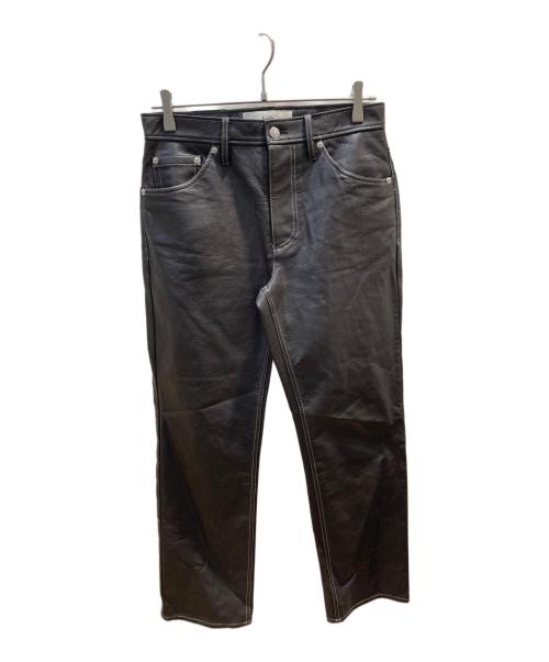 Sefr（セファ）Sefr (セファ) LONDRE シンセティックレザー 5ポケットパンツ ブラウン サイズ:W29の古着・服飾アイテム