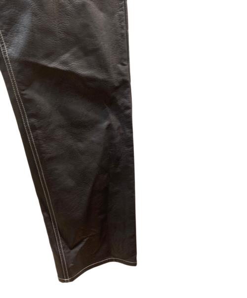 Sefr（セファ）Sefr (セファ) LONDRE シンセティックレザー 5ポケットパンツ ブラウン サイズ:W29の古着・服飾アイテム