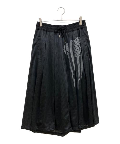 SYUMAN.（シュウマン）SYUMAN. (シュウマン) Frag Mesh Harf Pants ブラック サイズ:SIZE 1の古着・服飾アイテム